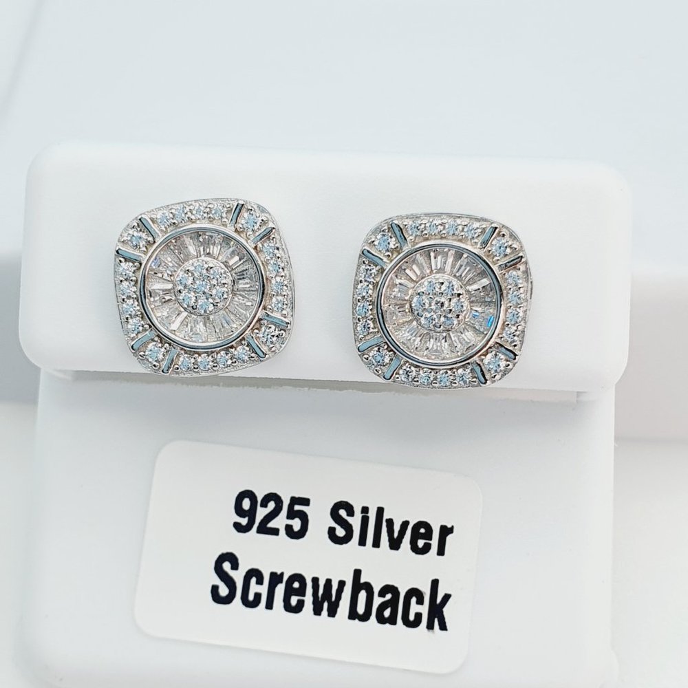 925 Sterling Silver Cubic Zirconia Earrings, U19254796